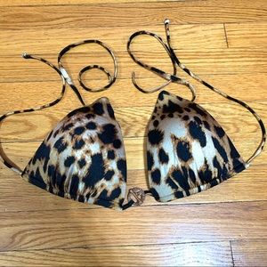 Victoria’s Secret Leopard Toggle Bikini Top